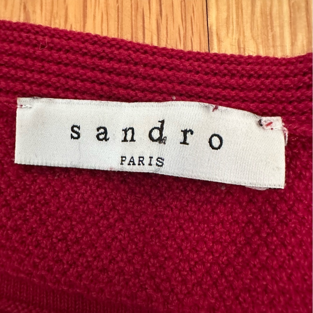 Sandro Rolly Dress Red Size FR 2 # - Picture 7 of 15